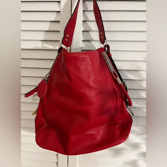 ⛱️ Jil Sander Red Leather Women's Bag A++ Condition - Picture 11 of 12